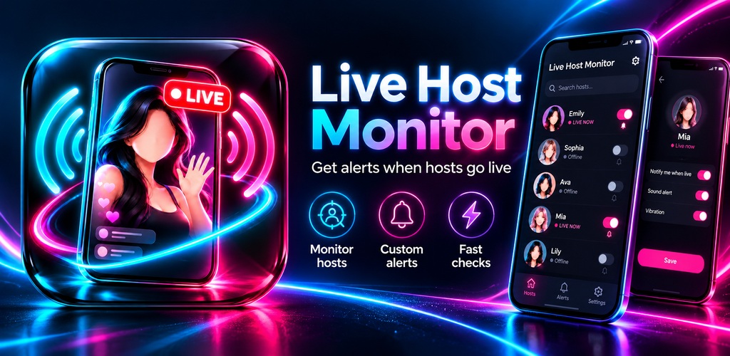 Live Host Monitor promotional graphic