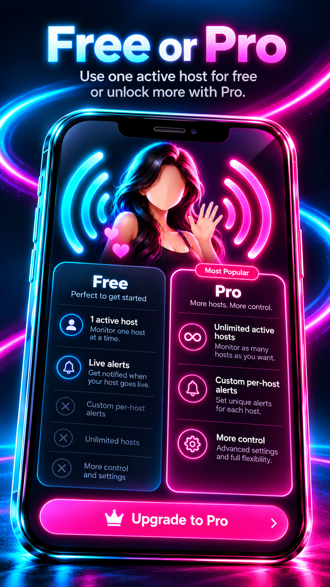 Live Host Monitor Free and Pro promotional preview